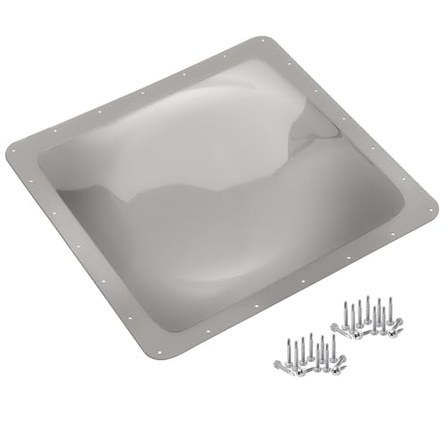 XMK RV Skylight Replacement, 26' x 26' Outer Dome Fit 22' x 22' Openings, RV Skylight Cover Shower...