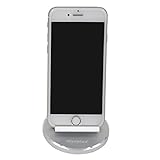 Myvision Desktop Cell Phone Stand: Portable Aluminum Smartphone Holder Cellphone Cradle Universal Holder Stand Mobile Smart Dock Mount for Smartphones and Tablets (Silver)