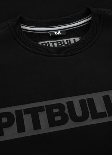 PITBULL Herren Pullover aus Baumwolle Sweatshirt für Männer Pit Bull West Coast Hilltop Black S