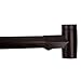 LDR Industries Adjustable Curved Shower Curtain Rod, Rustproof Aluminum, Adds Space and Adjusts from 36 in to 61 in, Telescoping Design, Elegant Finish (Bronze)