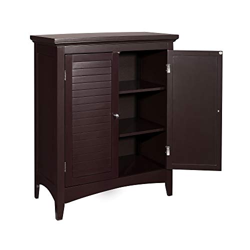 Versanora Wooden Cupboard Free Standing Floor Bathroom Storage Cabinet Unit, MDF, Brown, 66.04 x 33.02 x 81.28 cm Versanora Wooden Cupboard Free Standing Floor Bathroom Storage Cabinet Unit, MDF, Brown, 66.04 x 33.02 x 81.28 cm
