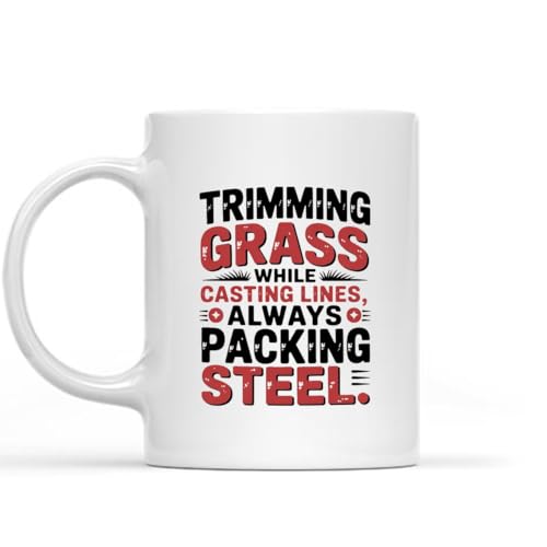 Yard Worker Fishing 2Nd Amendment Personalized Coffee Mug