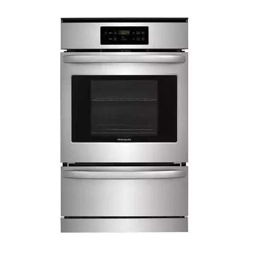 Frigidaire FFGW2426US 24 Single Natural Gas Wall Oven with 3.3 cu. ft. Capacity Halogen Lighting Self-Clean and Timer in Stainless Steel