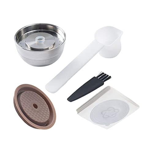 F Fityle Juego de cápsulas de café Espresso recargables, cafetera, accesorios para máquina de café, Estilo f - Imagen 8