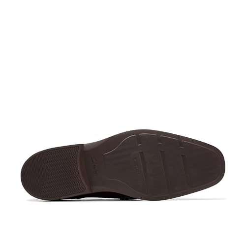 Clarks Collection Men's Clarkslite Bit Loafer, Mahogany Leather, 14 M US4