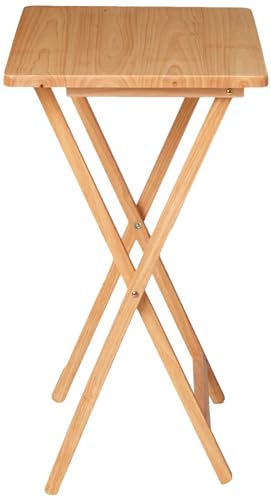Itgrl Indoor Single Folding Tv Tray Table Natural 19 X 15 X 26 thumb #4