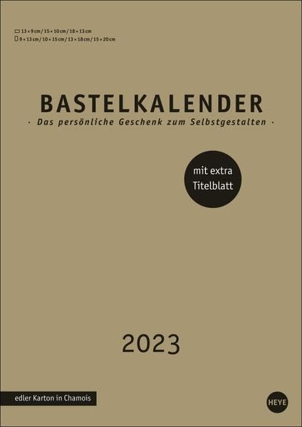 Premium-Bastelkalender gold A4 2023