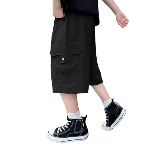 Short cargo enfant en coton léger et coupe ample confortable