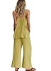 Panadila 2 Piece Linen Set Summer Travel Beach Vac... #3