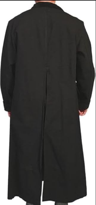 Men's Western Long Duster Old COWBOY Coat Full Length Coats2