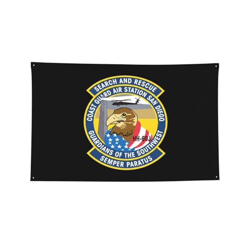 Uscg-Air-Station-San-Diego Four-Hole Decorative Flag Garden, Dormitory Decorative Flags 2x3ft 3x5ft 4x6ft
