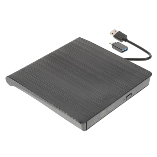 balacoo External USB Cd DVD Rw Optical Drive Slot Burner for Laptops and Desktops Black Easy to Install No External Power Needed Compact Design for Portable Use