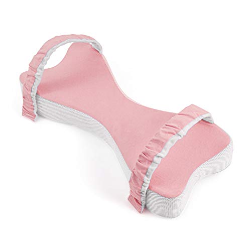 anzhixiu Knee Pillow for Sleeping - Leg Pillow with Two Adjustable Leg Straps - Support Height Adjustable Knee Pillow,Pink