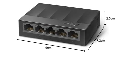 Image of TP-Link Litewave 5 Port Gigabit Ethernet Switch | Desktop Ethernet Splitter | Plastic Case | Unshielded Network Switch | Plug & Play | Fanless Quiet | Unmanaged (LS1005G)