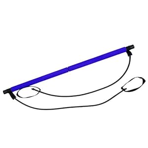 WSLCN Yoga Pilates Stick Pilates Bar Kit with Resistance Band Exercise Bar for Home Gym,Yoga,Stretch,Sculpt,Twisting,Sit…