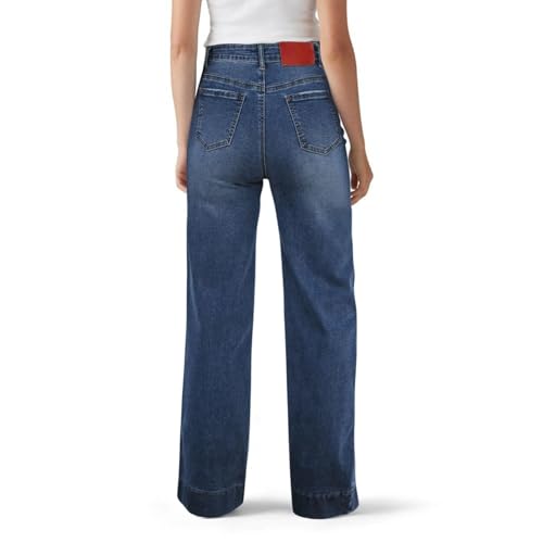 Women's High Waisted Jeans Stretchy Straight Leg Denim Pants Baggy Drawstring Jeans Lounge Loose Fit Trousers3