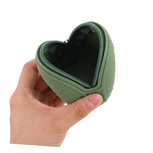 2pcs Portable Pacifier Storage Container Zipper Silicone Coin Purse Keychain for Boys and Girls Travel3