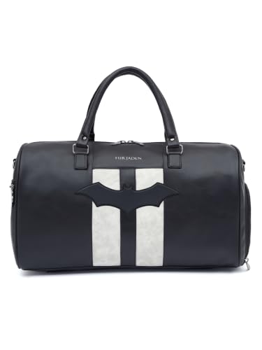 Image of Fur Jaden Batman Weekender Travel Duffle Bag with Separate Shoe /Laundry Compartment for Men & Women
