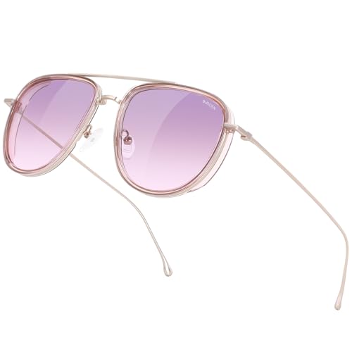 Image of BIRCEN Polarized Aviator Sunglasses Womens: Acetate Glasses UV Protection