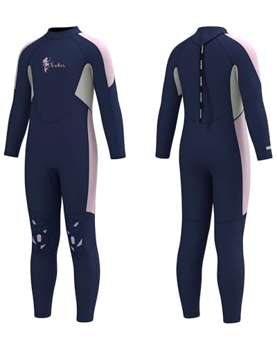 XUKER Kids Wetsuit for Boys Girls Toddlers 3mm Thermal Full Length Back Zip Wetsuit
