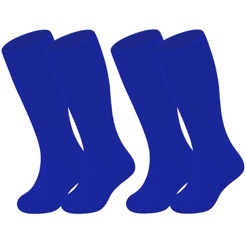 Sarfel Toddler Baseball Socks Kids Royal Blue Baseball Socks Toddler Soccer Sock 2T-3T Royal Blue Soccer Sock Kids Boys Girls
