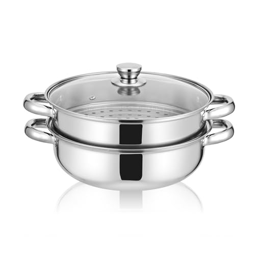 Nikou Vaporera, Acero Inoxidable Doble Capa De Vapor Olla De Vapor Molde De Vapor Multifuncional Olla De Cocina Utensilios De Cocina Para Cocinar Sopas Y Vapor