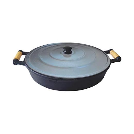 Frigideira De Ferro Fundido Com Tampa De Alumínio - 4 Lt