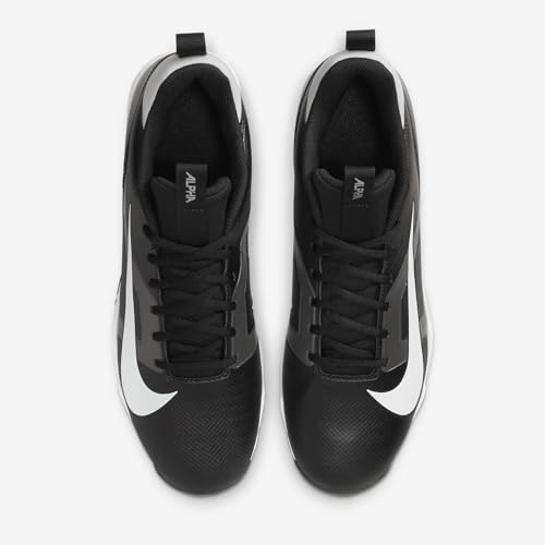 Nike Alpha Menace 4 Shark Molded Football Cleats SZ 9.5 Black | White4