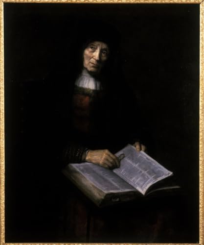 Pintura mural decorativa sobre lienzo vintage de Nicolaes Maes en formato 60x90cm