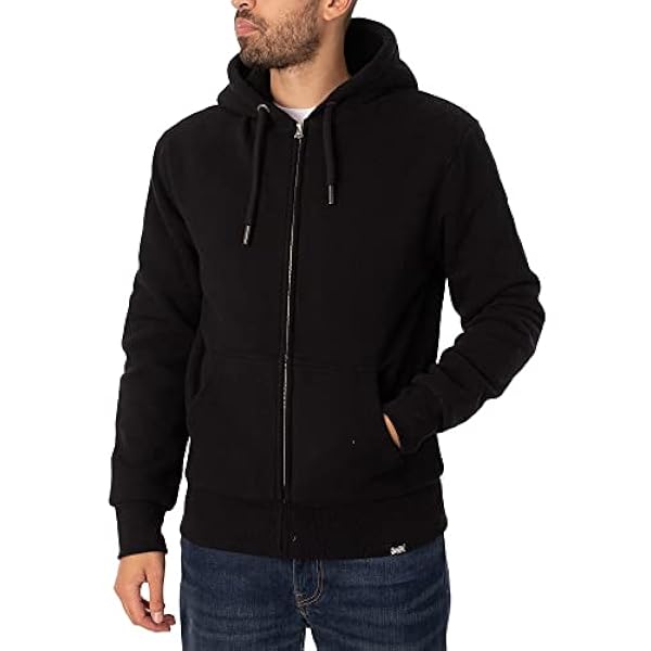 Superdry Essential Borg Lined Zip Hood Sudadera para Hombre