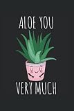 Aloe Sie sehr viel Aloe vera Pflanze: DIN A5 Kariert 120 Seiten / 60 Blätter Notizbuch Notizheft Notiz-Block Sukkulenten Spruch für Botaniker Pflanzenliebhaber