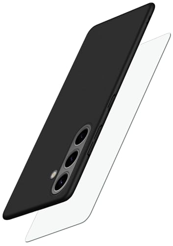 Coque Samsung S24 moex Alpha noire mate avec protection écran intégrée