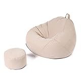 Housse confortable : la fibre amovible en micro-daim à double couture est douce au toucher, lavable en machine, et résistante aux taches et à la décoloration pour un entretien facile
