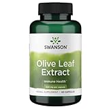 Swanson Olive Leaf Extract Supplement - Standardized to 20% oleuropein - (500mg, 60 Capsules)