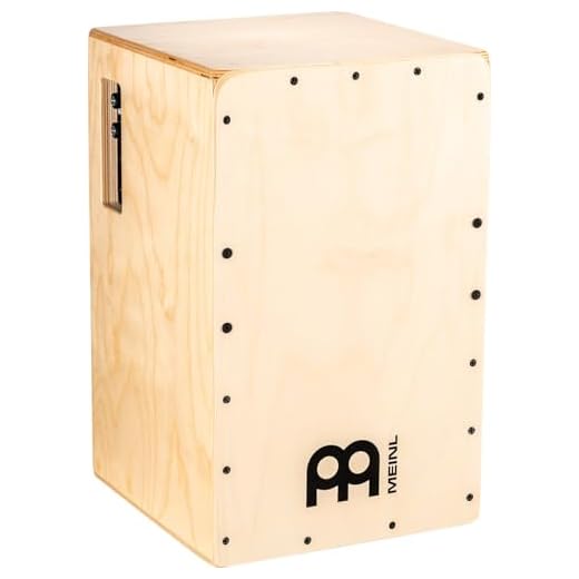 Meinl Percussion Pickup Snare Cajon Box Drum with Electronics for Amp or PA System — NOT Made in China — Play with Your Hands, Baltic Birch, 2-Year Warranty (PSC100NT)