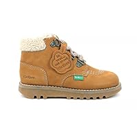 KICKERS Boys Newhooky Ankle Boot, Camel Beige, 10.5 UK