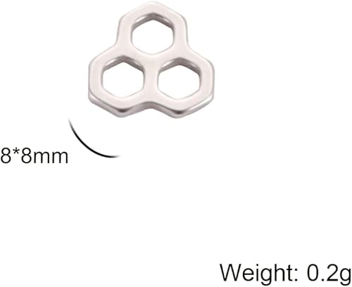 Miniatura 8 de kkjoy 5 dijes de acero inoxidable para hacer joyas y manualidades, varios colgantes pequeños, suministros de manualidades, accesorios para pulseras,