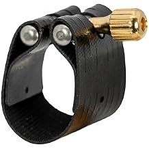 Rovner Ligature & Plastic Cap for Baritone Saxophone - Dark Ligature for Hard Rubber Mouthpiece 3R