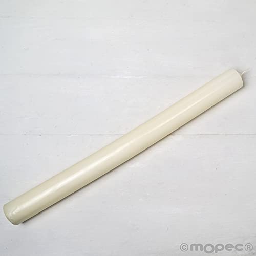 Mopec H180 Taufkerze, 40 cm, ökologisches Bienenwachs, mehrfarbig, Einheitsgröße