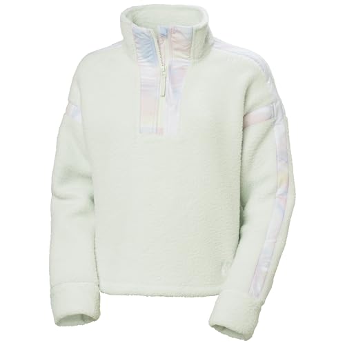 Helly Hansen Imperial Pile Zip Sudadera para mujer en color blanco con forro polar cálido