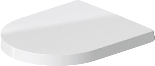 Duravit WC-Sitz ME by Starck Compact Toilettendeckel mit Absenkautomatik Klodeckel aus Urea-Duroplast mit Edelstahl Scharnieren Weiß