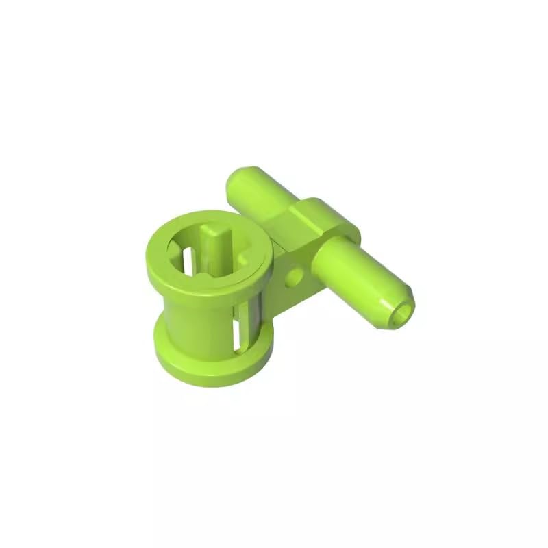 Gear Pneumatic Hose Connector with Axle Connector 99021 GDS-985 50PCS Compatible with Lego Classic Bulk Toy MOC Color:Lime