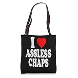I Heart (Love) Assless Chaps Tote Bag