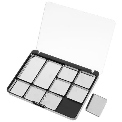INOOMP Paleta Magnética de Sombras de Ojos Vacía Compartimentos, Bandeja de Cosméticos Ligera para Viajes y Uso Profesional en Salones de Belleza