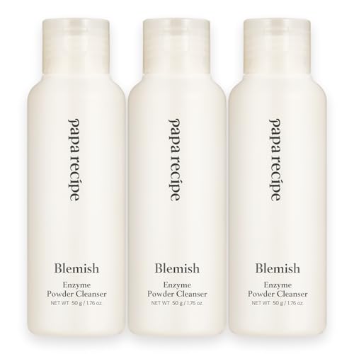 Image of Papa Recipe Blemish Enzyme Powder Cleanser (3 Pack) - Travel-Friendly Korean Powder-to-Foam Face Wash, Rice Powder for Radiant-Looking Skin, Gentle Exfoliation, Smooth Texture & Pore Care