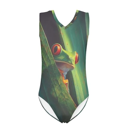 Image of Girls Fashion Print One Piece Swimsuit Bathing Suit Gymnastic Leotard for Kids, 5-14 Years