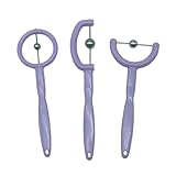 3pcs Kids Tongue Tip Lateralization Elevation Tools Tongue Tip Exercise Set Oral Muscle Training Tool Autism Speech Therapy Tools (Purple)