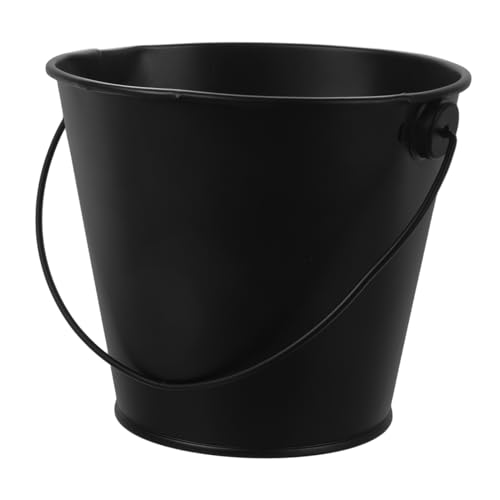 HIAKDOFT Seau à Graisse en Fer-Blanc pour Barbecue – Accessoire Compact 8x10,5x12 Cm – Récupérateur D’Huile Résistant Haute Température – Poêle à Frire Multifonction pour Gril Extérieur