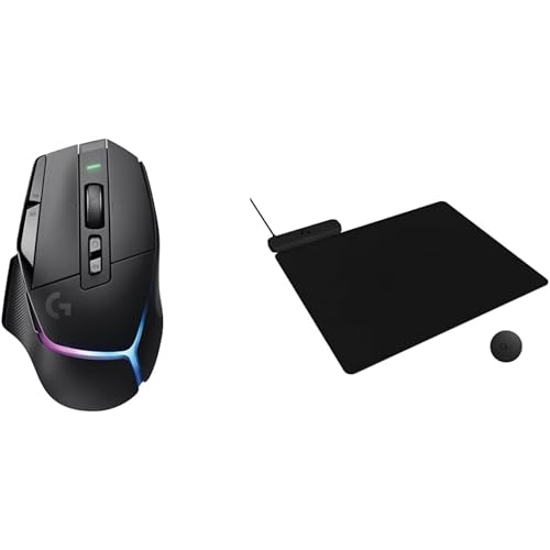 Image of Logitech G502 X Plus Lightspeed Wireless Gaming Mouse + Powerplay 2 Wireless Charging Mouse Pad Bundle - Black