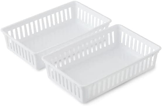SEDLAV Set of 2 Drawer Storage Organizer Plastic Mini Bins, 10.3" x 6.5" x 2.4" (12)